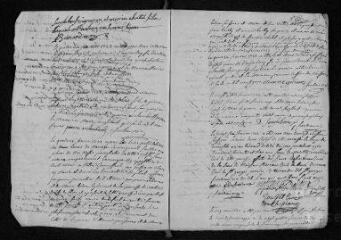 17 vues  - Registre paroissial. Baptêmes, mariages, sépultures (1752-janvier 1753) (ouvre la visionneuse)