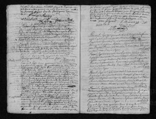 14 vues  - Registre paroissial. Baptêmes, mariages, sépultures (1743-janvier 1744) (ouvre la visionneuse)