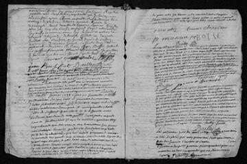 13 vues  - Registre paroissial. Baptêmes, mariages, sépultures (1737-juillet 1738) (ouvre la visionneuse)