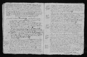 11 vues  - Registre paroissial.Baptêmes, mariages, sépultures (1748-1749) - Sépultures (janvier 1750) (ouvre la visionneuse)