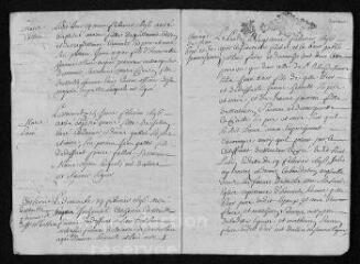 15 vues  - Registre paroissial.Baptêmes, mariages, sépultures (1696) - Baptêmes, mariages (janvier-février 1697) (ouvre la visionneuse)