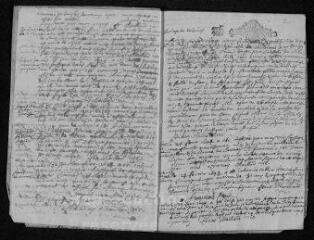 14 vues  - Registre paroissial. Baptêmes, mariages, sépultures (février-décembre 1694) (ouvre la visionneuse)