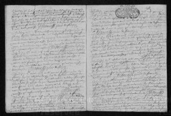 9 vues  - Registre paroissial. Baptêmes, mariages, sépultures (février 1708-janvier 1709) (ouvre la visionneuse)