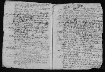 7 vues  - Registre paroissial. Baptêmes, mariages, sépultures (avril 1692-février 1693) (ouvre la visionneuse)