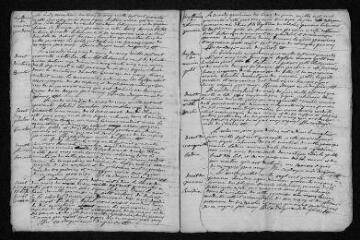 9 vues  - Registre paroissial. Baptêmes, mariages, sépultures (1740-janvier 1741) (ouvre la visionneuse)
