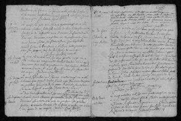 7 vues  - Registre paroissial. Baptêmes, mariages, sépultures (1781) - Mariages, sépultures (janvier 1782) (ouvre la visionneuse)
