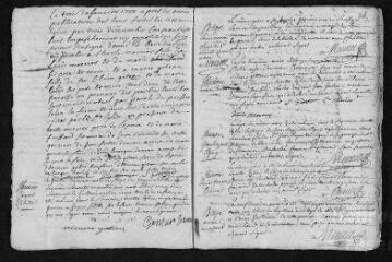 23 vues  - Registre paroissial. Baptêmes, mariages, sépultures (1738-janvier 1739) (ouvre la visionneuse)