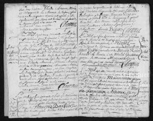 12 vues  - Registre paroissial. Baptêmes, mariages, sépultures (1768) - Baptêmes (janvier 1769) (ouvre la visionneuse)