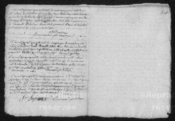 6 vues  - Registre paroissial. Sépultures (février 1749-janvier 1750) (ouvre la visionneuse)