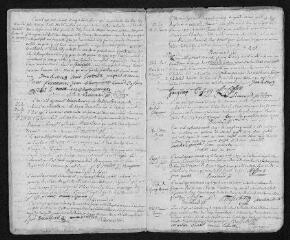 9 vues Registre paroissial. Baptêmes, mariages, sépultures (1765) - Baptêmes, sépultures (janvier 1766)