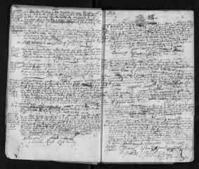 21 vues  - Registre paroissial. Baptêmes, mariages, sépultures (mars 1692-février 1693) (ouvre la visionneuse)