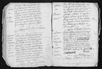 52 vues  - Registre paroissial. Baptêmes, mariages, sépultures (septembre 1741-septembre 1742) (ouvre la visionneuse)