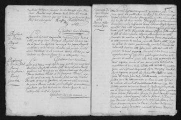 9 vues  - Registre paroissial. Baptêmes, mariages, sépultures (1750) - Baptêmes (janvier 1751) (ouvre la visionneuse)
