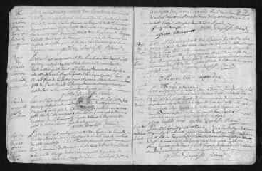 21 vues  - Registre paroissial. Baptêmes, mariages, sépultures (mars 1743-décembre 1744) (ouvre la visionneuse)
