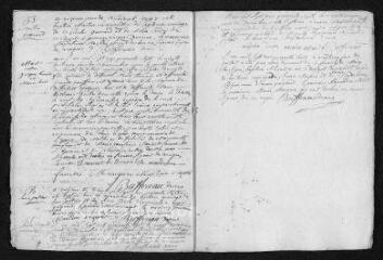 6 vues Registre paroissial. Baptêmes, mariages (1747) - Baptême (juillet 1748)