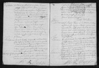 17 vues  - Registre paroissial. Baptêmes, mariages, sépultures (mars-décembre 1705) (ouvre la visionneuse)
