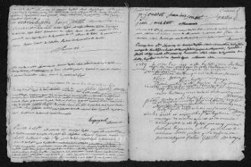 5 vues  - Registre paroissial. Baptêmes, mariages (1753) - Baptêmes (janvier 1754) (ouvre la visionneuse)