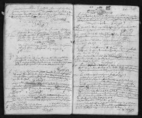 17 vues  - Registre paroissial. Baptêmes, mariages, sépultures (1695) - Baptêmes, sépultures (janvier 1696) (ouvre la visionneuse)