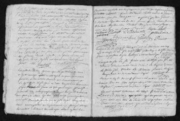 18 vues  - Registre paroissial. Baptêmes, mariages, sépultures (1742) - Sépulture (janvier 1743) (ouvre la visionneuse)