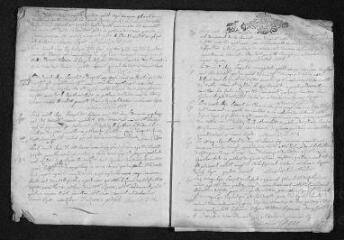 11 vues  - Registre paroissial. Baptêmes, mariages, sépultures (1692) - Mariages (janvier 1693) (ouvre la visionneuse)