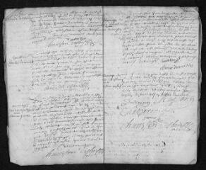 18 vues  - Registre paroissial. Baptêmes, mariages, sépultures (juin 1668-février 1669) (ouvre la visionneuse)