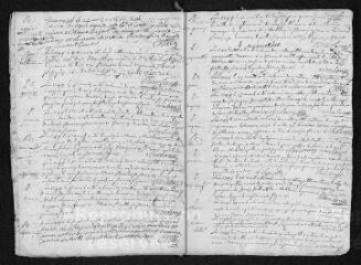 13 vues  - Registre paroissial.Baptêmes, mariages, sépultures (1744-janvier 1745) (ouvre la visionneuse)
