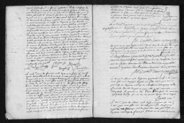 15 vues  - Registre paroissial. Baptêmes, mariages, sépultures (1749) - Mariages, sépultures (janvier 1750) (ouvre la visionneuse)