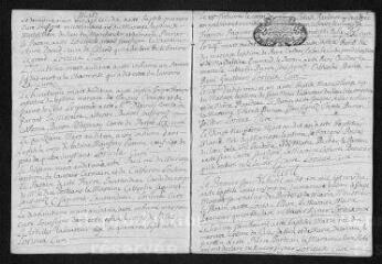 15 vues  - Registre paroissial. Baptêmes, mariages, sépultures (1710) - Baptême (janvier 1711) (ouvre la visionneuse)