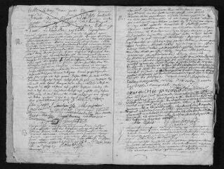 56 vues  - Registre paroissial. Baptêmes, mariages, sépultures (février-décembre 1742) (ouvre la visionneuse)