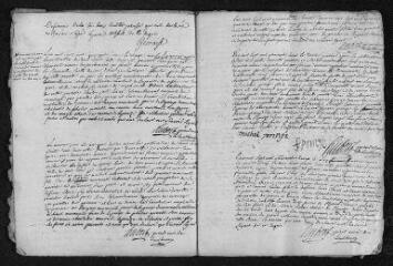 13 vues  - Registre paroissial. Baptêmes, mariages, sépultures (1742-février 1743) (ouvre la visionneuse)