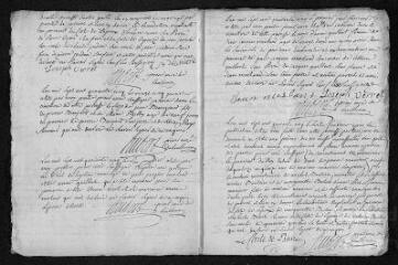 14 vues  - Registre paroissial. Baptêmes, mariages, sépultures (1745) - Baptême (janvier 1746) (ouvre la visionneuse)
