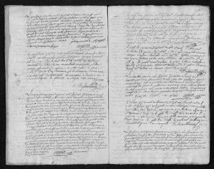 26 vues Registre paroissial. Baptêmes, mariages, sépultures (1769) - Baptêmes, sépultures (janvier 1770)