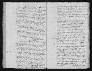 26 vues  - Registre paroissial. Baptêmes, mariages, sépultures (1786) - Mariage (février 1787) (ouvre la visionneuse)