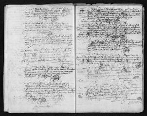 16 vues  - Registre paroissial. Baptêmes, mariages, sépultures (mars 1692-février 1693) (ouvre la visionneuse)