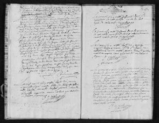 16 vues  - Registre paroissial. Baptêmes, mariages, sépultures (mars-décembre 1697) (ouvre la visionneuse)