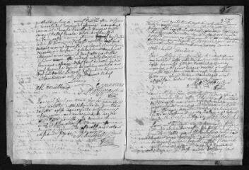 53 vues  - Registre paroissial. Baptêmes, mariages, sépultures (septembre 1737-novembre 1739) (ouvre la visionneuse)