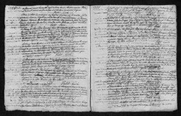 8 vues  - Registre paroissial. Baptêmes, mariages, sépultures (1745) - Baptême (janvier 1746) (ouvre la visionneuse)