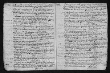 8 vues  - Registre paroissial. Baptêmes, mariages, sépultures (1746) - Sépulture (janvier 1747) (ouvre la visionneuse)