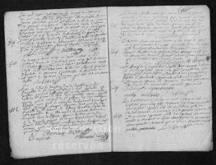 7 vues  - Registre paroissial. Baptêmes, mariages, sépultures (1703) - Baptêmes (janvier 1704) (ouvre la visionneuse)