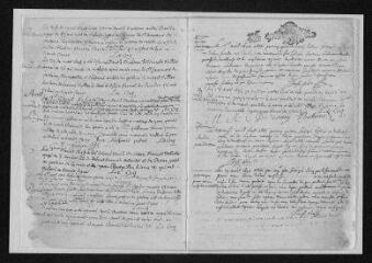 19 vues  - Registre paroissial. Baptêmes, mariages, sépultures (1694-février 1695) (ouvre la visionneuse)
