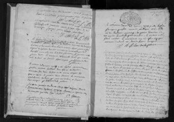 372 vues  - Registre paroissial. Baptêmes, mariages, sépultures (1724-février 1738) (ouvre la visionneuse)