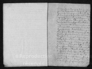 5 vues  - Registre paroissial. Baptêmes, mariages , sépultures (juin - novembre 1711) - baptêmes (janvier 1712) (ouvre la visionneuse)