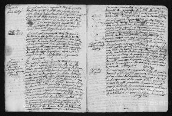 7 vues  - Registre paroissial. Baptêmes, mariages, jusqu\'en juillet 1753. (ouvre la visionneuse)