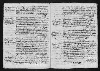 9 vues  - Registre paroissial. Baptêmes, sépultures (février-octobre 1739) (ouvre la visionneuse)