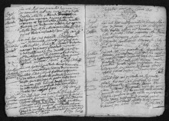 9 vues  - Registre paroissial. Baptêmes, mariages, sépultures (1740-septembre 1741) (ouvre la visionneuse)