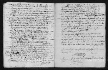 5 vues  - Registre paroissial. Baptêmes, mariages (1753-novembre 1754) (ouvre la visionneuse)