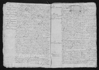 17 vues  - Registre paroissial. Baptêmes, mariages, sépultures (1727-mars 1728) (ouvre la visionneuse)
