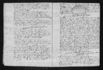 15 vues  - Registre paroissial. Baptêmes, mariages, sépultures (1706-février 1707) (ouvre la visionneuse)