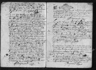 20 vues  - Registre paroissial. Baptêmes, mariages, sépultures (1695) - Baptêmes (janvier 1696) (ouvre la visionneuse)