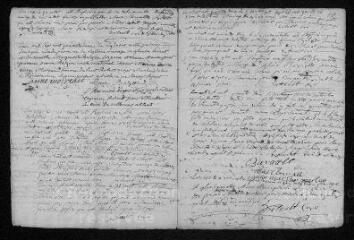 8 vues  - Registre paroissial. Baptêmes, mariages, sépultures (1742-février 1743) (ouvre la visionneuse)